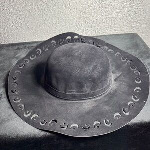 Witchy Black Hat with Celestial Cutouts